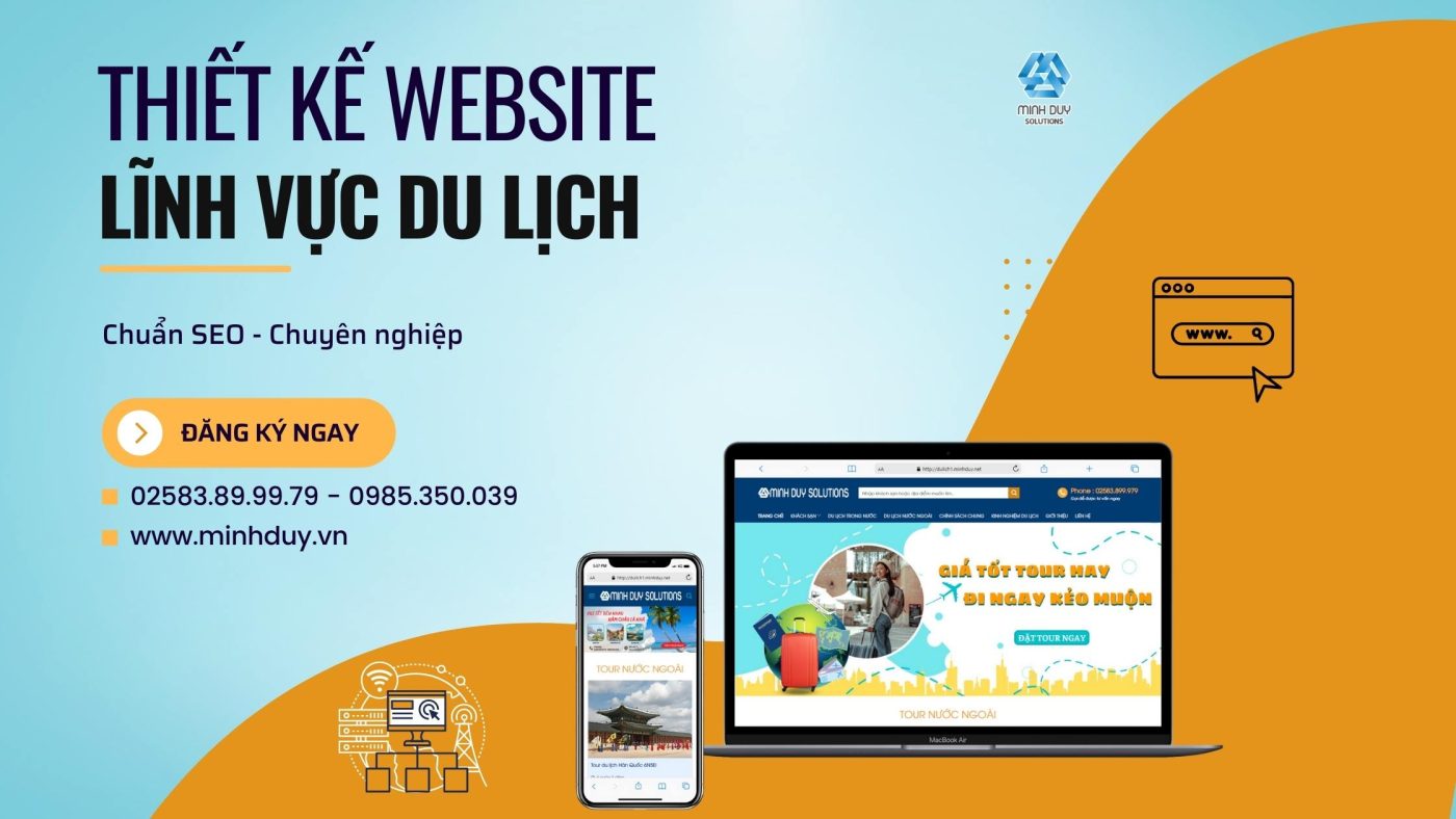 Thiết kế website du lịch chuyên nghiệp tại Minh Duy Solutions
