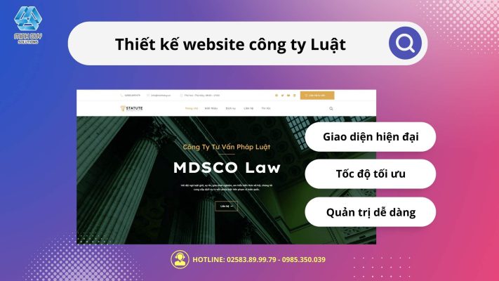 Thiết kế website công ty luật, văn phòng luật chuẩn SEO