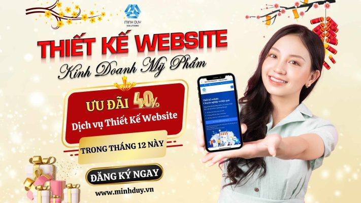 Minh Duy Solutions - thiết kế website bán mỹ phẩm tại Cam Ranh