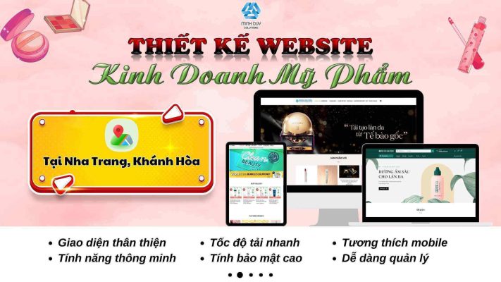 Thiết kế website bán mỹ phẩm tại Nha Trang chuyên nghiệp - chuẩn SEO