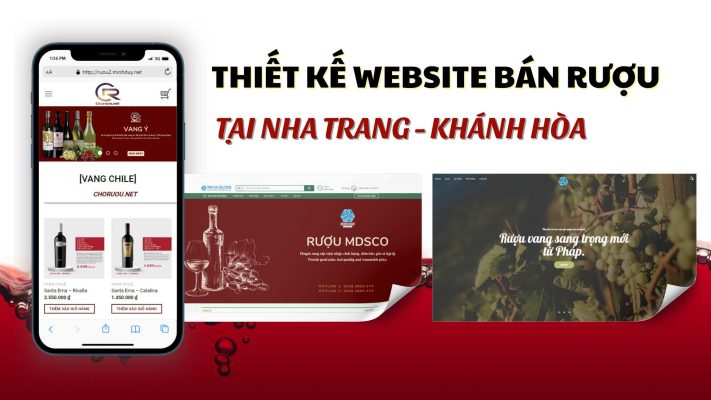 Dịch vụ thiết kế website bán rượu tại Nha Trang