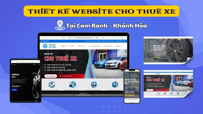 Thiết kế website cho thuê xe chuẩn SEO tại Cam Ranh