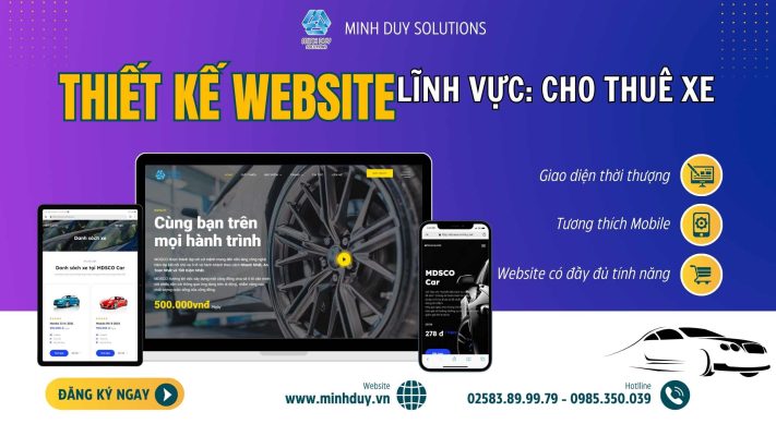 Dịch vụ thiết kế website cho thuê xe chuẩn SEO tại Nha Trang