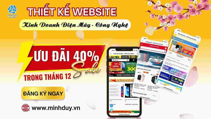 Thiết kế website điện máy, công nghệ tại Ninh Hòa, Khánh Hòa