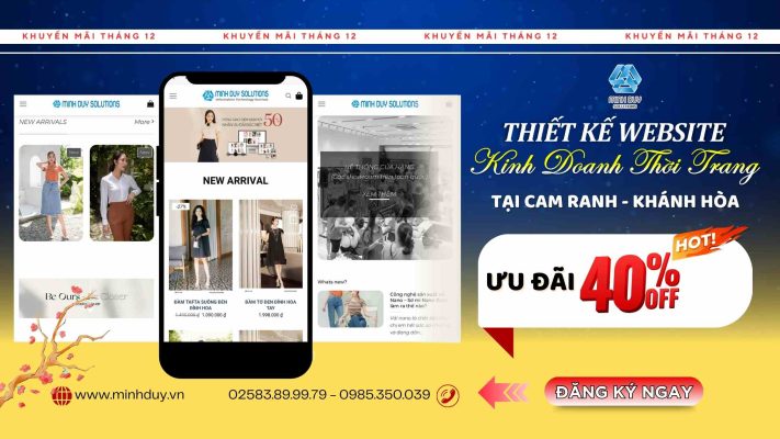 Thiết kế website thời trang chuẩn SEO tại Cam Ranh, Khánh Hòa