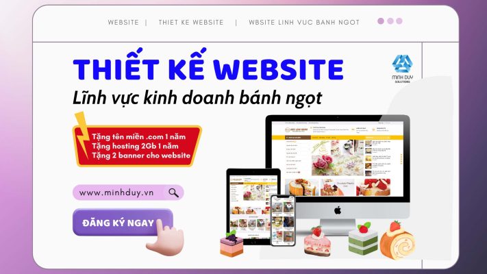 Thiết kế website bán bánh ngọt tại Diên Khánh, Khánh Hòa