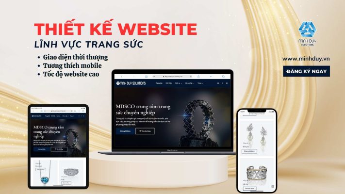 Thiết kế website bán trang sức tại Cam Ranh - sang trọng, đẳng cấp