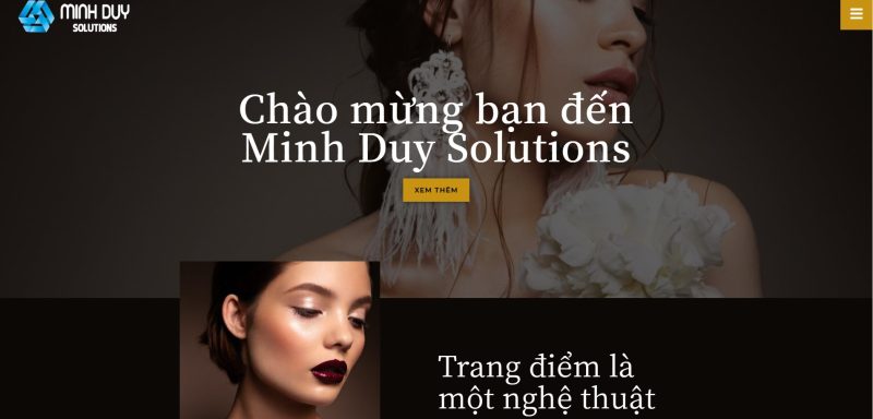 Thiết kế website makeup, trang điểm, làm đẹp chuyên nghiệp tại Nha Trang