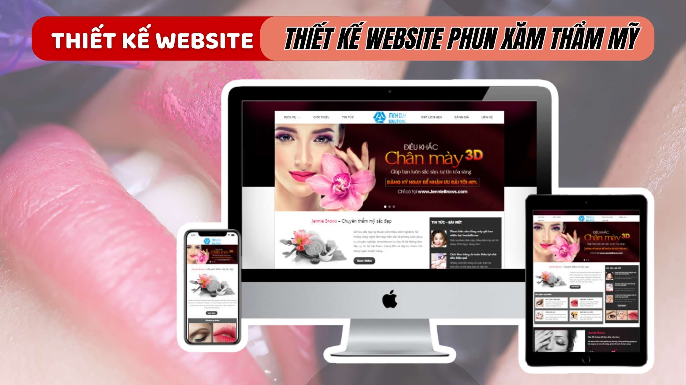 Thiết kế website phun xăm thẩm mỹ tại Nha Trang