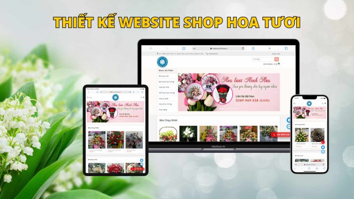 Thiết kế website shop hoa tươi online xinh xắn, đẹp mắt tại Nha Trang