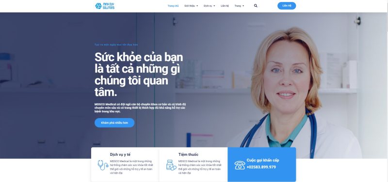 Thiết kế website y tế, phòng khám, bệnh viện chuyên nghiệp tại Nha Trang