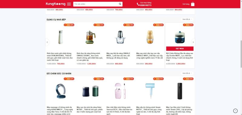 Dịch vụ thiết kế website bán đồ gia dụng tại Khánh Hòa
