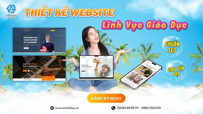Thiết kế website giao dục hiện đại, chuyên nghiệp tại Nha Trang