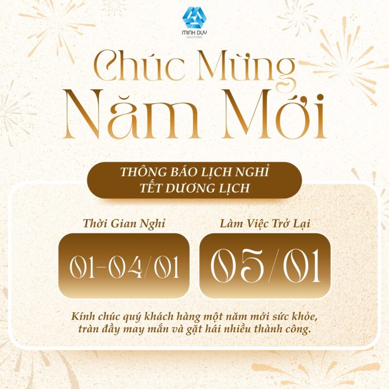 Minh Duy Solutions thông báo nghỉ Tết dương lịch 2026 3 Lich nghi tet duong lich 2026
