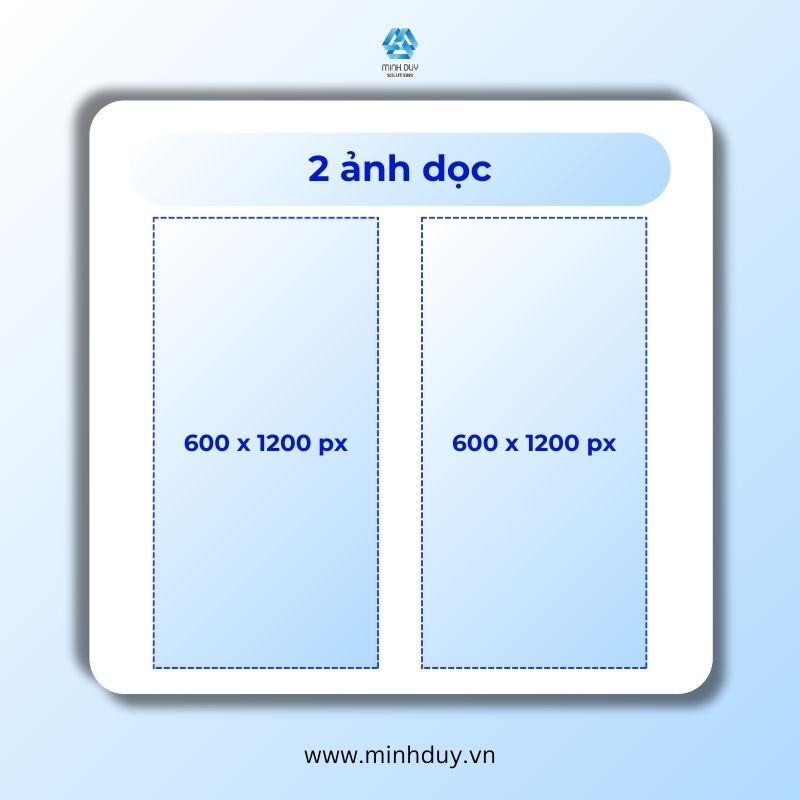 Kích thước ảnh Facebook 2026 - 2 ảnh dọc